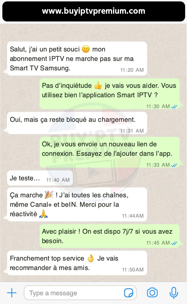 Avis client 1 abonnement IPTV premium